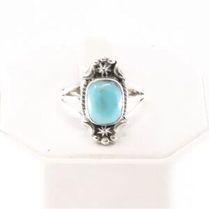 Sterling Silver and authentic Turquoise Ring size 9